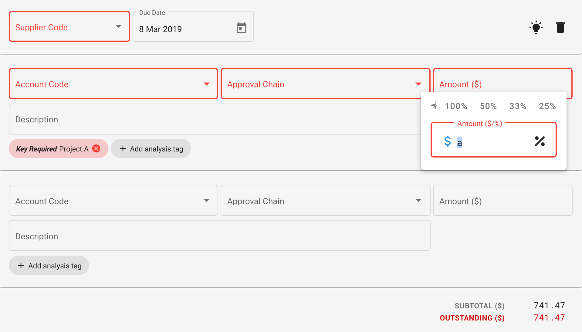 Approval Distributions Error