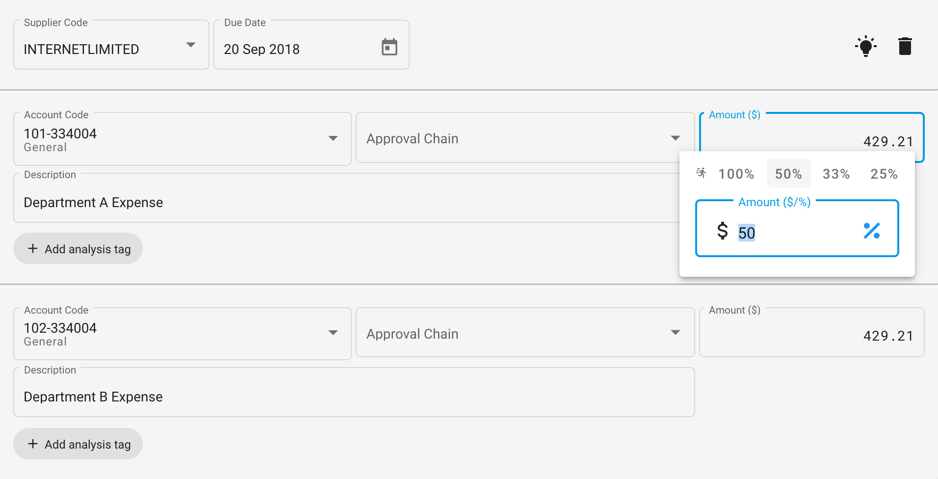 Approval Distributions Step 1