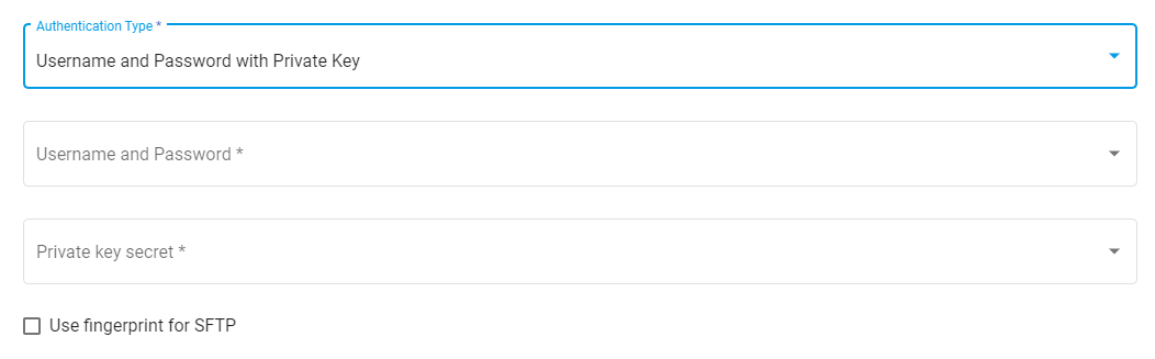 Username and Password with Private Key