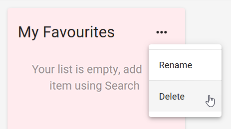 Delete List