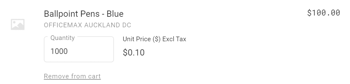 Screenshot of new rounding tax exclusive in cart