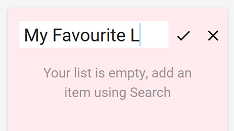 Create new List